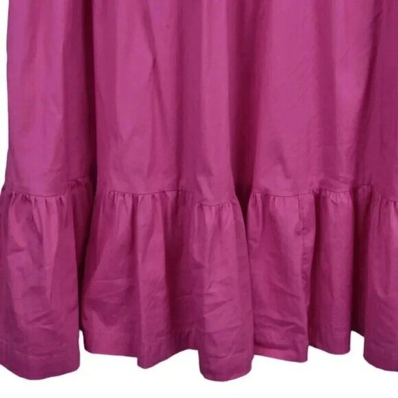 Chico's Poplin Balloon Sleeve Dress Pink Size 12 - Picture 3 of 10